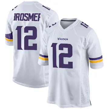 ＃12 Youth Max Brosmer White Game Minnesota Vikings Jersey