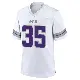 ＃35 Men's Luke Stocker White Game Minnesota Vikings Alternate Jersey