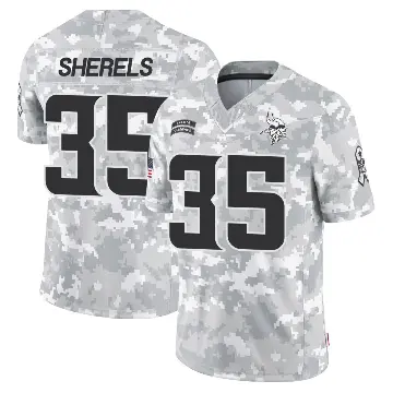 ＃35 Youth Marcus Sherels Arctic Camo Limited Minnesota Vikings 2024 Salute to Service Jersey