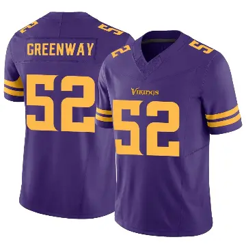 ＃52 Youth Chad Greenway Purple Limited Minnesota Vikings Alternate Vapor F.U.S.E. Jersey