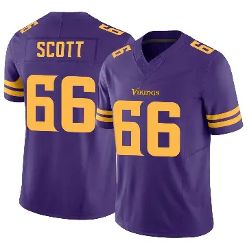 ＃66 Men's Jordon Scott Purple Limited Minnesota Vikings Alternate Vapor F.U.S.E. Jersey