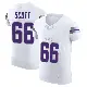 ＃66 Men's Jordon Scott White Elite Minnesota Vikings Alternate Vapor F.U.S.E. Jersey