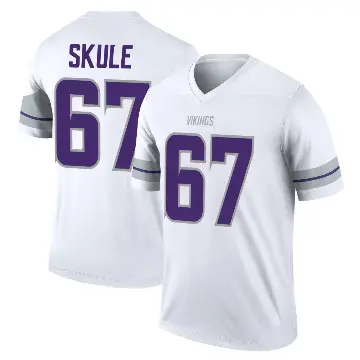 ＃67 Men's Justin Skule White Legend Minnesota Vikings Alternate Jersey