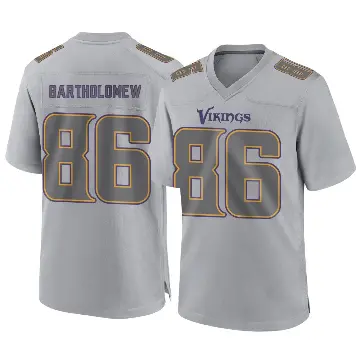 ＃86 Men's Gavin Bartholomew Gray Game Minnesota Vikings Atmosphere Fashion Jersey