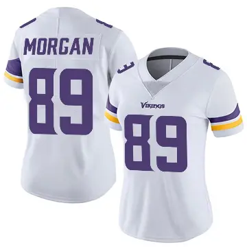 ＃89 Women's David Morgan White Limited Minnesota Vikings Vapor Untouchable Jersey
